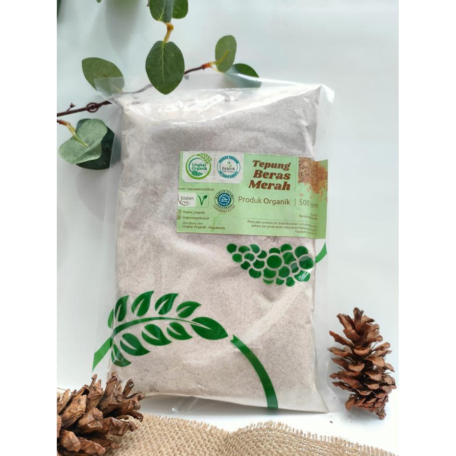 

Terlaris Tepung Beras Merah Organik Lingkar Organik Gluten Free-Mpasi