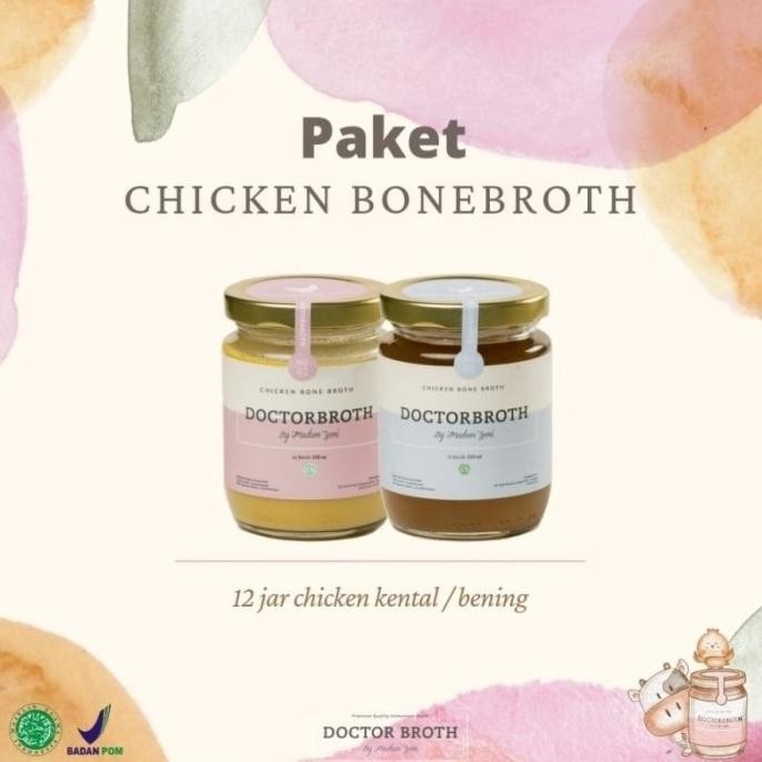 

Terbaru Paket Chicken BoneBroth 12 jar (Bening/Kental)