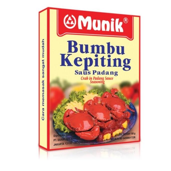 

Bumbu Masak instant Bumbu Munik Kepiting Saus Padang 180 Gr Pasti Enak