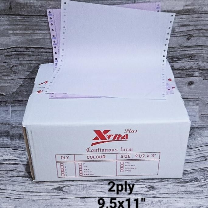 

Kertas komputer continuous form 2ply CF 9.5x11inc berkualitas