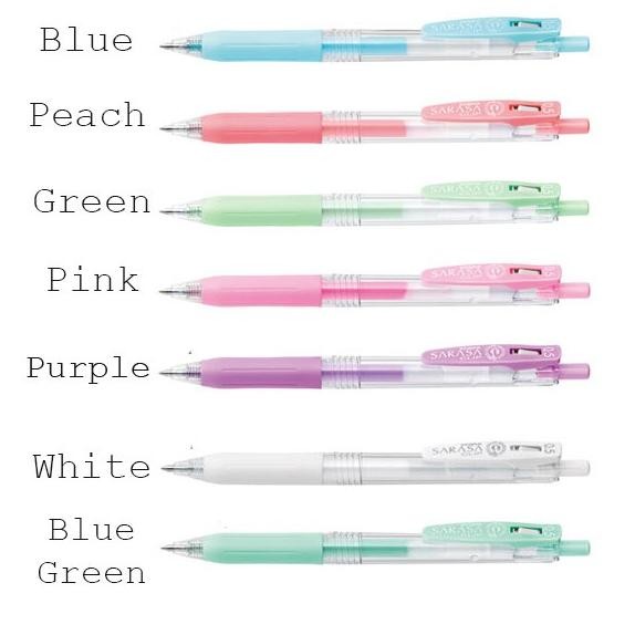 

df-8 tg-342 Zebra Pulpen Gel Sarasa Clip Milky Series 0,5mm Sale Premium