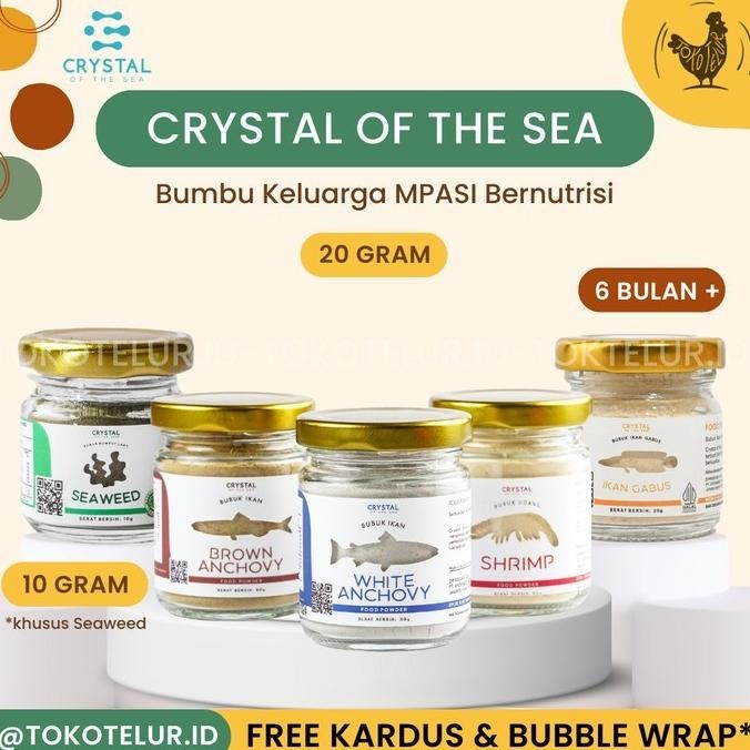 

Terbaru CRYSTAL OF THE SEA - 20 Gram BPOM Food Powder | Bumbu MPASI Anak Bayi