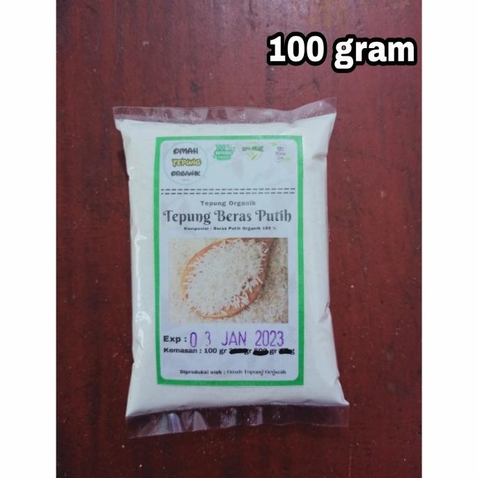 

Terlaris Tepung Beras Putih Organik Mentik Susu / Rice White Organic 100 Gram