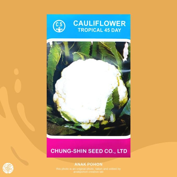 

(1 PACK) Bunga Kol 45 Hari TROPICAL 45 Kembang Kol - Chung Shin Seed murah