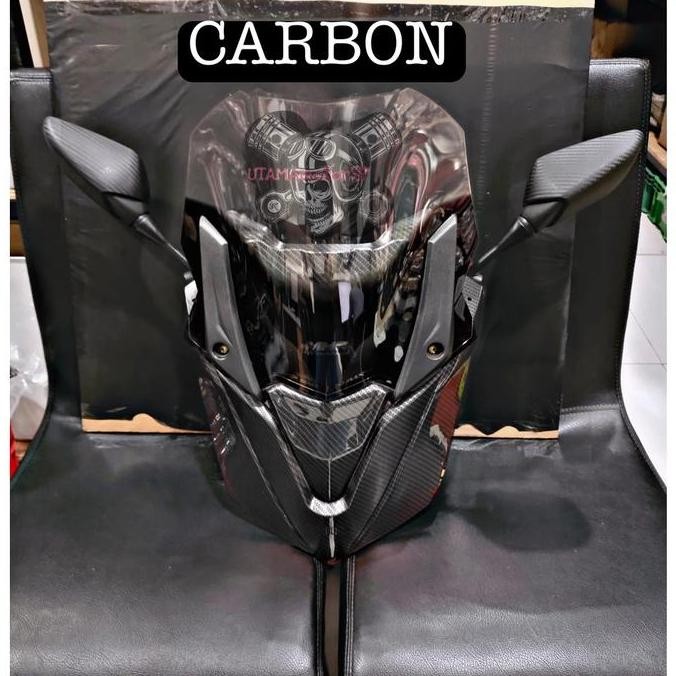 New Paket Tameng NMAX New MHR Baby Maximus Tmax + Spion Fairing R25 Tangkai Pendek ~ Cover Tutup Bag