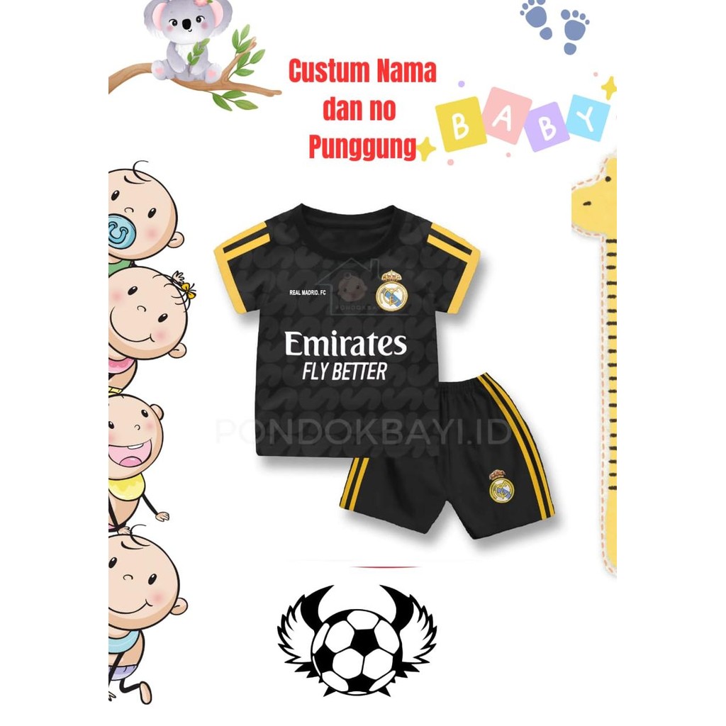 SETEALN BAJU BOLA NEW BORN -4TH / BAJU BOLA BAYI JERSEY LAKI LAKI PEREMPUAN