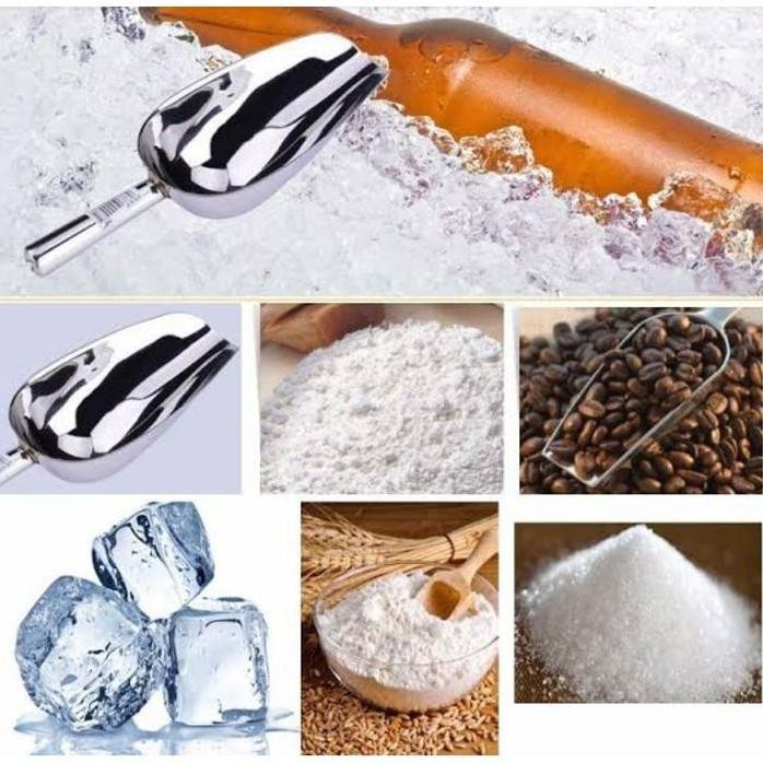 

Terlaris Sendok Skop Es Batu Stainless Beras Gula Biji Kopi Besar Tepung Pasir Terigu Serokan Sekop