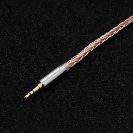 Grosir Xinhs 8 Core Pure Silver Single Crystal Copper Mixed Braided Upgrade Earphone Cable