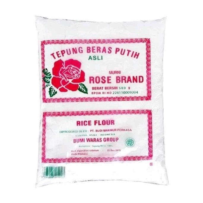 

Terlaris Tepung Beras Rose Brand Kemasan Praktis 500Gram Premium Alami