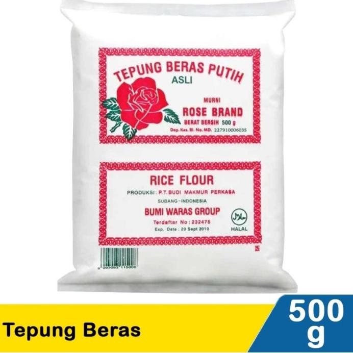 

Terlaris Tepung Beras Putih Rosebrand 500Gr