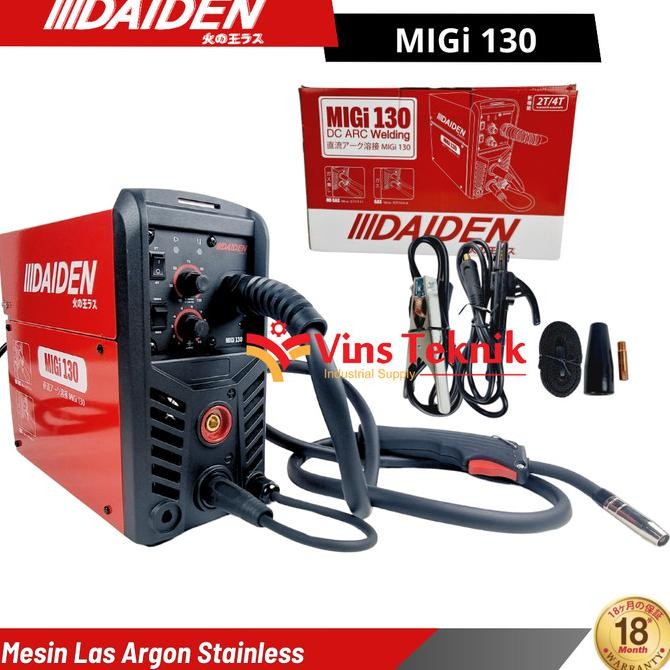 Daiden Migi 130 Travo Mesin Las Mig Mag Tig Mma Argon Stainless New Stok