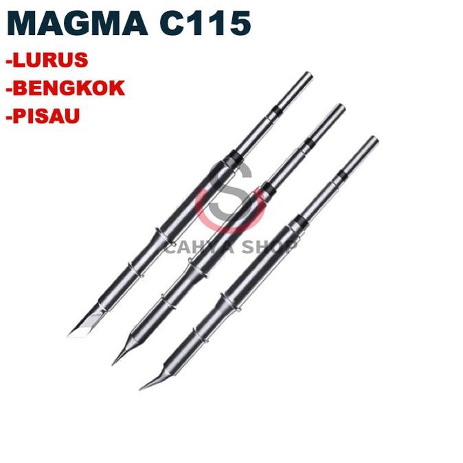 Mata Solder Station Magma C115 Lurus /Bengkok / Pisau New Stok