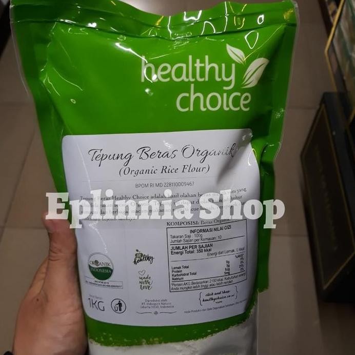 

Terlaris Healthy Choice Organic Rice Flour 1 Kg - Tepung Beras Organik
