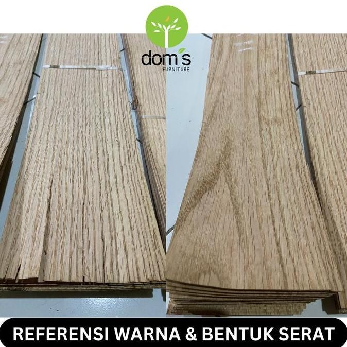 

~^~^~^] Dom's Veneer Kayu/Wood Veneer Red Oak 0.6mm Bahan/Material Kayu Asli DIY