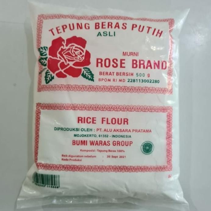 

Terlaris Tepung Beras Rose Brand 500Gr