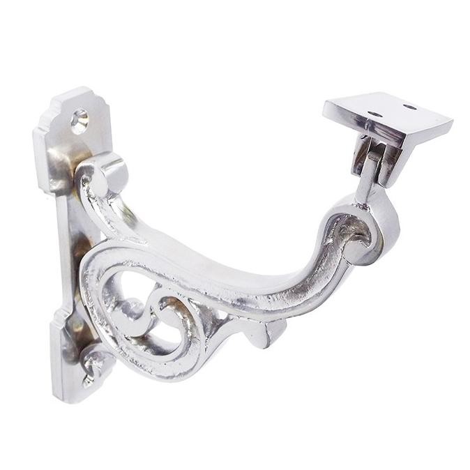 =====] 7" Solid Brass Ornate Classic Victorian Handrail Bracket Support / Stair Rail Wall Brass Brac