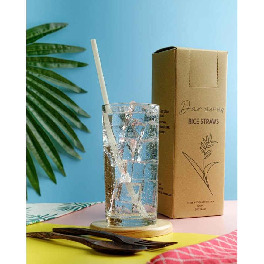 

Terlaris () Rice Straw / Sedotan Tepung Beras Warna Putih (Original)