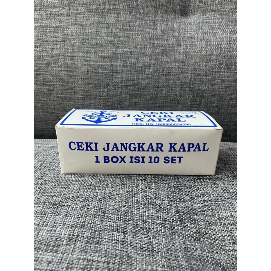 [1Box Isi 10Pcs] Kartu Ceki Jangkar Kapal Kartu Kuning Bkn Kapal Ferry