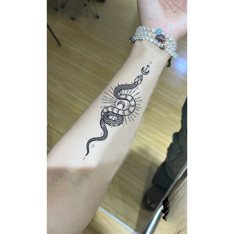 Stiker Tato Herbal Unisex yang Tahan Air dan Berkepribadian