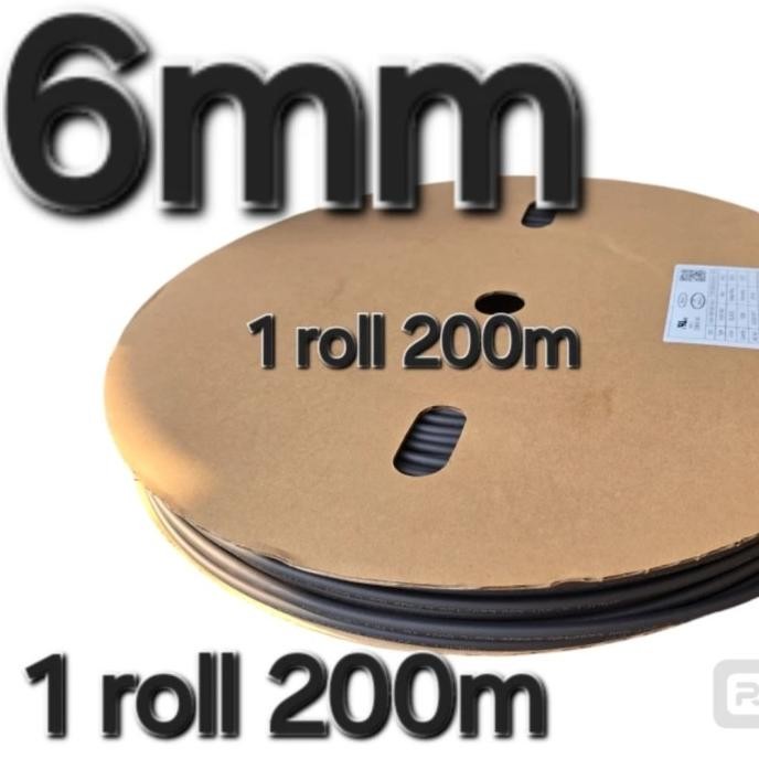 Terbaru ( 6mm 1 roll )   SELONGSONG BAKAR CIUT HEATSRINK HEAT SRINK TUBING INSULASOR ISOLASI KABEL C