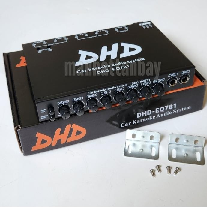 New Preamp Parametric Equalizer Mobil Subwoofer Output & Karaoke DHD-EQ781