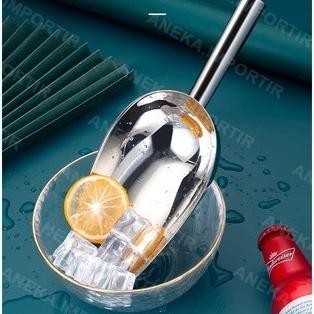 

Terlaris Sendok Sekop Es Batu Stainless Skop Serokan Beras Es Tepung Ice Scoop