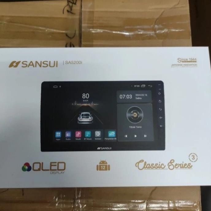 New HEAD UNIT 9 INCH SANSUI CLASSIC SERIES GEN 3 / HEAD UNIT ANDROID SANSUI 9 INCH CLASSIC SERIES GE