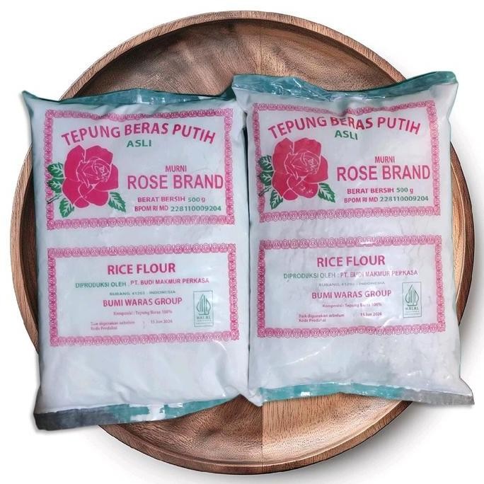 

Terlaris [ 2 Pack ] Tepung Beras Rose Brand 500Gram Tepung Beras Putih Asli