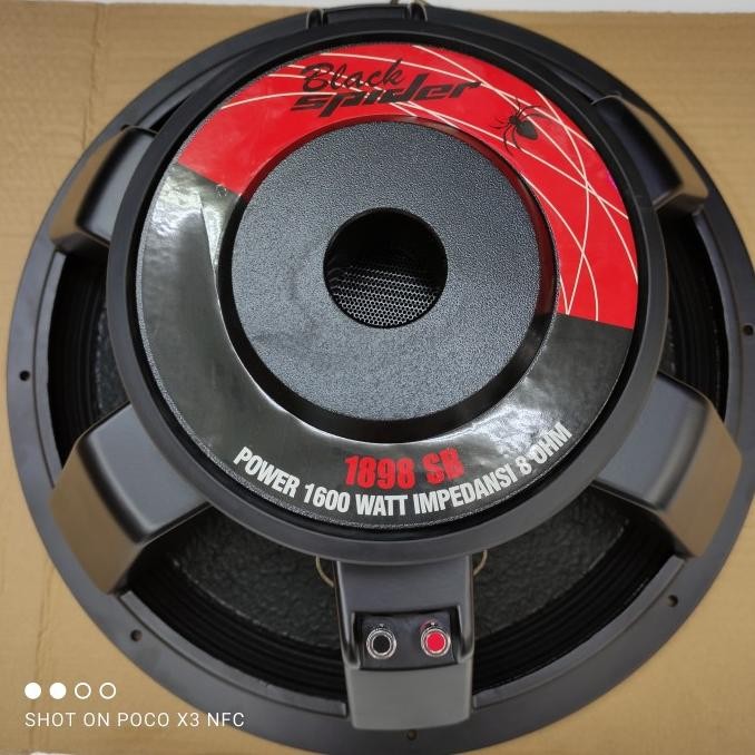 New SPEAKER PRO SUBWOOFER 18INCH BLACK SPIDER 1898 SUB ORIGINAL