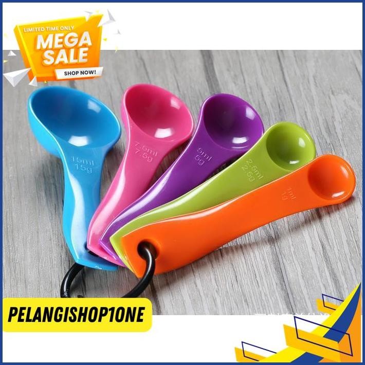 SENDOK TAKARAN SET 5 IN 1 / SENDOK TAKAR UKURAN ML OBAT BEBAS ONGKIR
