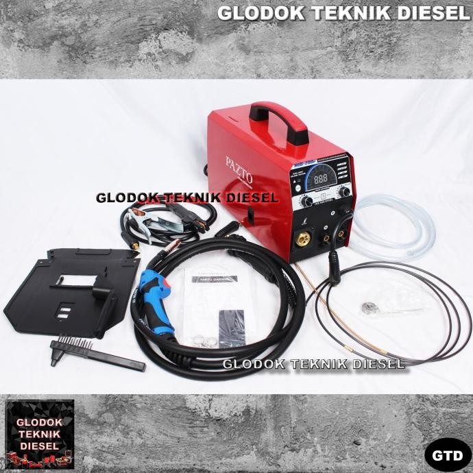 Pazto Mesin Las Mig 200 A Digital 5 Kg Aluminium Co2 Japan Original New Stok