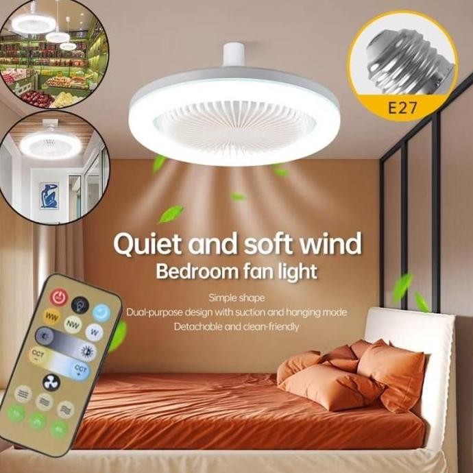 Plafon Lampu Led Kipas Lampu Plafon Lampu Kipas Angin 30w Pencahayaan