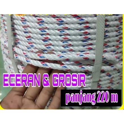 

Tali Tambang 8Mm Ppd +/- 220 Meter 7,6 Kg Berkualitas (1 Rol) Original Dan Terpercaya
