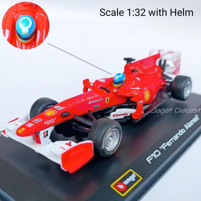 Bburago Ferrari F1 F10 Fernando Alonso No 8