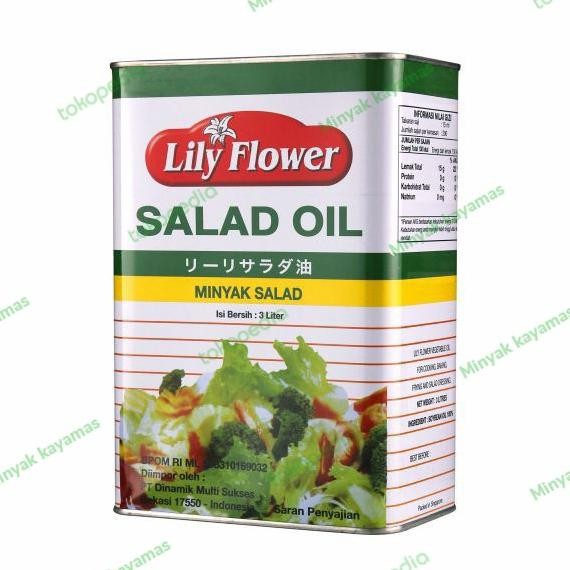 

EXP LAMA LILY FLOWER SALAD OIL (MINYAK SALAD) KALENG 3 L