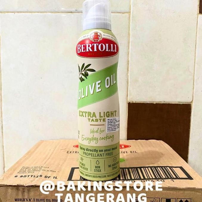 

EXP LAMA BERTOLLI EXTRA LIGHT OLIVE OIL SPRAY 145 ML | MINYAK ZAITUN