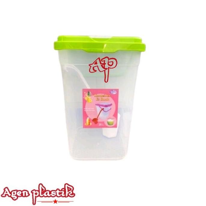 Toples Es Buah Lovenia 15 Lt / Akuarium Plastik Wadah Jualan Es Buah container toples  aquarium GVS