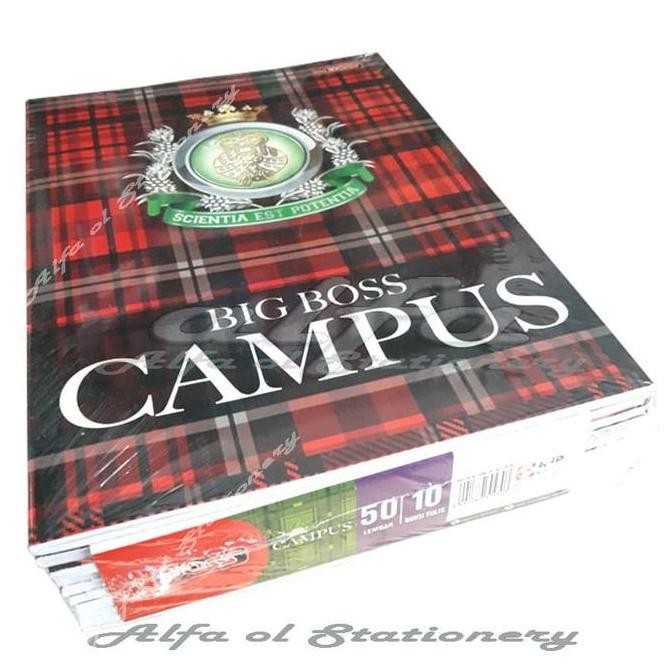 

SALE! SIDU BIGBOSS BUKU CAMPUS 50 LEMBAR (PAK) 10 PCS - EXERCISE BOOK