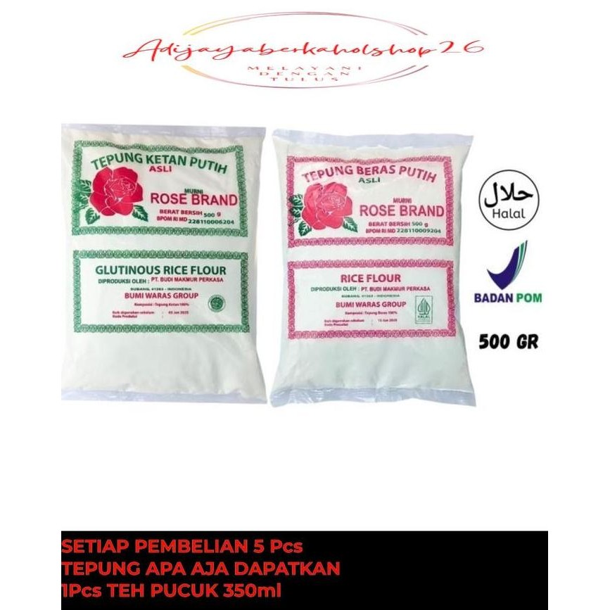 

Terlaris Tepung Beras Dan Ketan Putih 500Gram Free Bonus