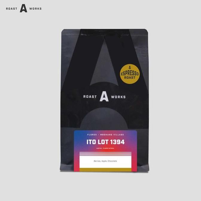 

ready stock Flores Mbohang Village Ito Lot 1394 Kartika Classic Natural (Espresso) - A Roastworks - Biji Kopi