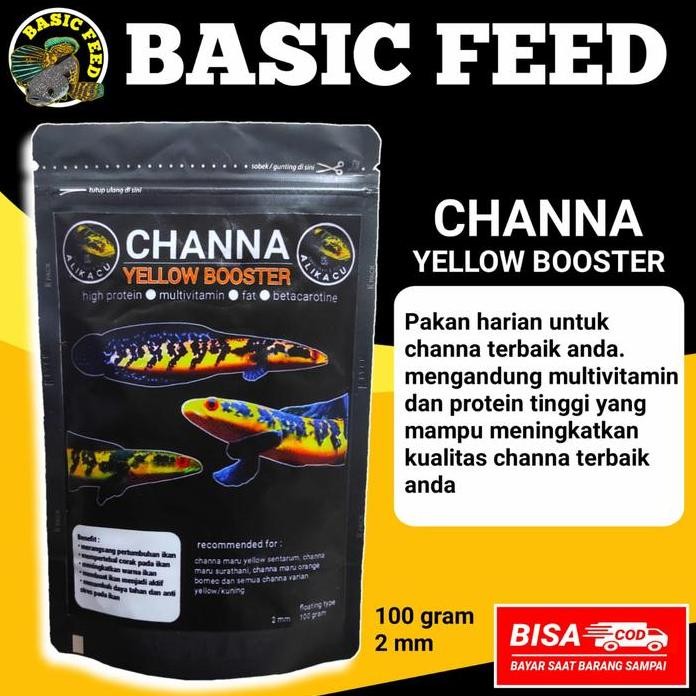 Terlaris Channa Yellow Booster Pelet Ikan Channa Maru Yellow Sentarum 100Gr |