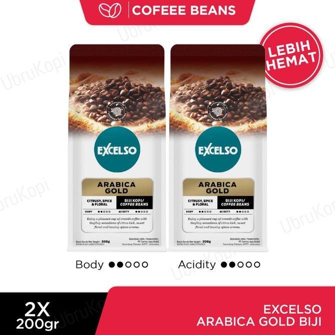 

ready stock EXCELSO ARABICA GOLD BIJI 200g TWIN PACK