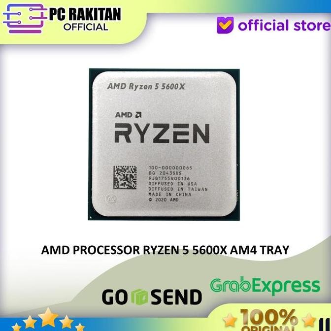 AMD PROCESSOR RYZEN 5 5600X AM4 TRAY