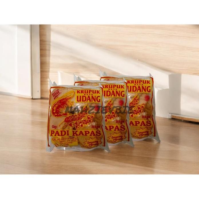 

Terlaris Kerupuk Udang Padi Kapas Kemasan Pak 250Gr