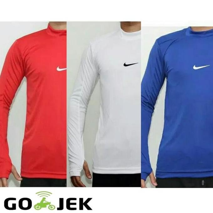 new  Baju manset nike sport panjang / kaos olahraga / baju jempol bolong