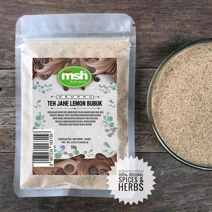 

ready stock Teh Jahe Lemon Bubuk 50gr