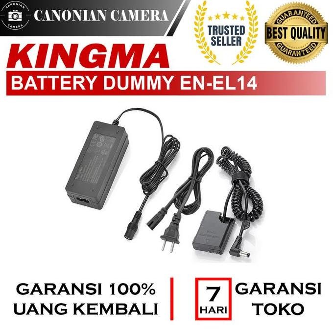 NEW Battery Dummy Kingma EN-EL14 For Nikon D3200 D3300 D5200 D5500 DLL NEW