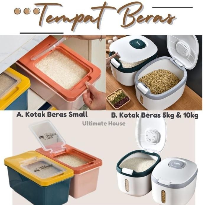 

Terlaris Rice Box Tempat Beras Kotak Penyimpanan Beras Tepung Box Serbaguna