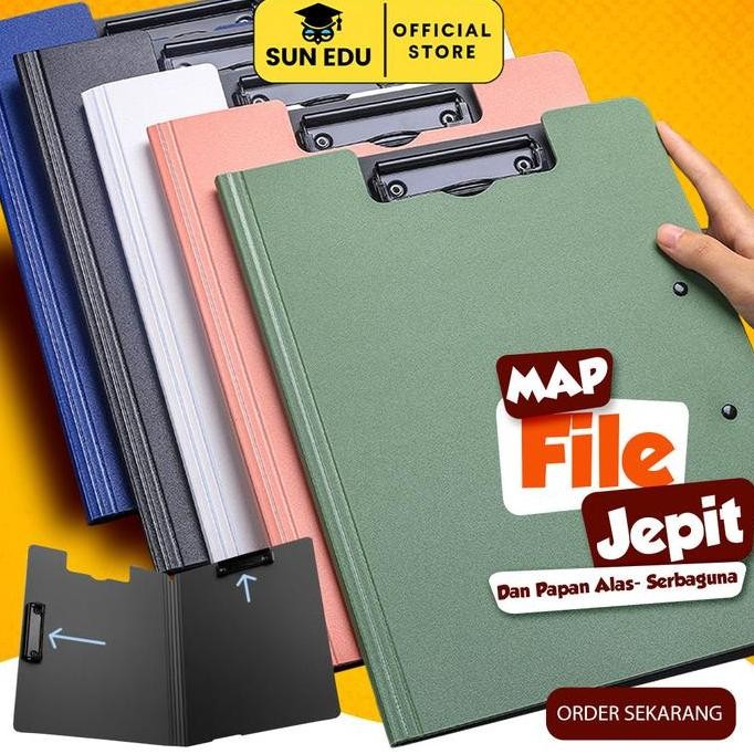

Map kertas 2 sisi A4 A3/ Clipboard with cover/ Map folder dokumen file Stationery box file tas berkas