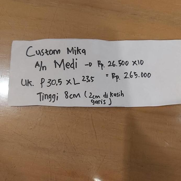 

ready !!! custom tutup mika/ tutup kotak mahar / hantaran/mika bolu/ multifungsi